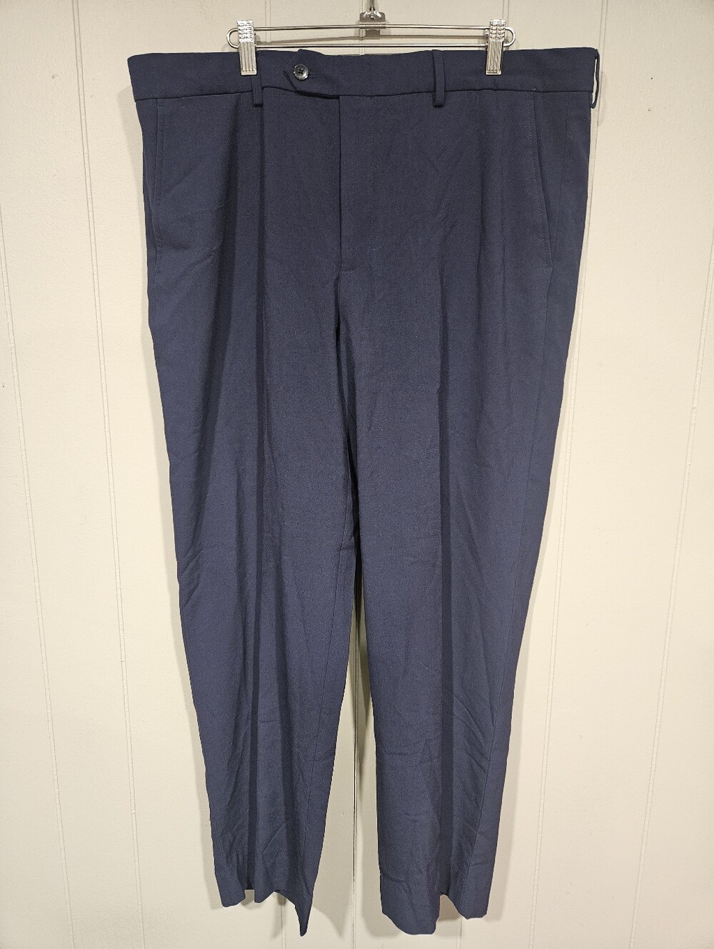 Nautica Gaff Men's Modern Fit Bi-Stretch Dress Pants 38x31 Blue Flat Front NWT